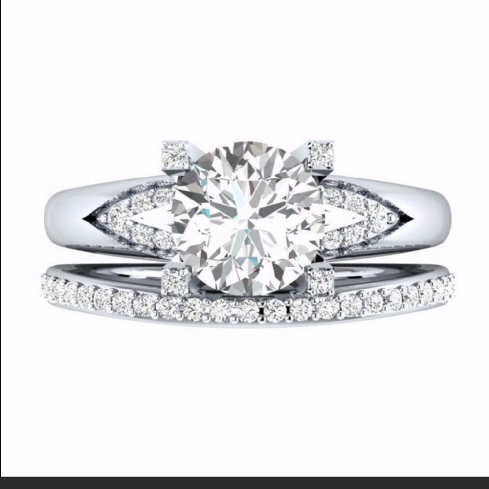 New Luxury 925 Sterling Silver Diamond Ring 💍 - Picture 4 of 4